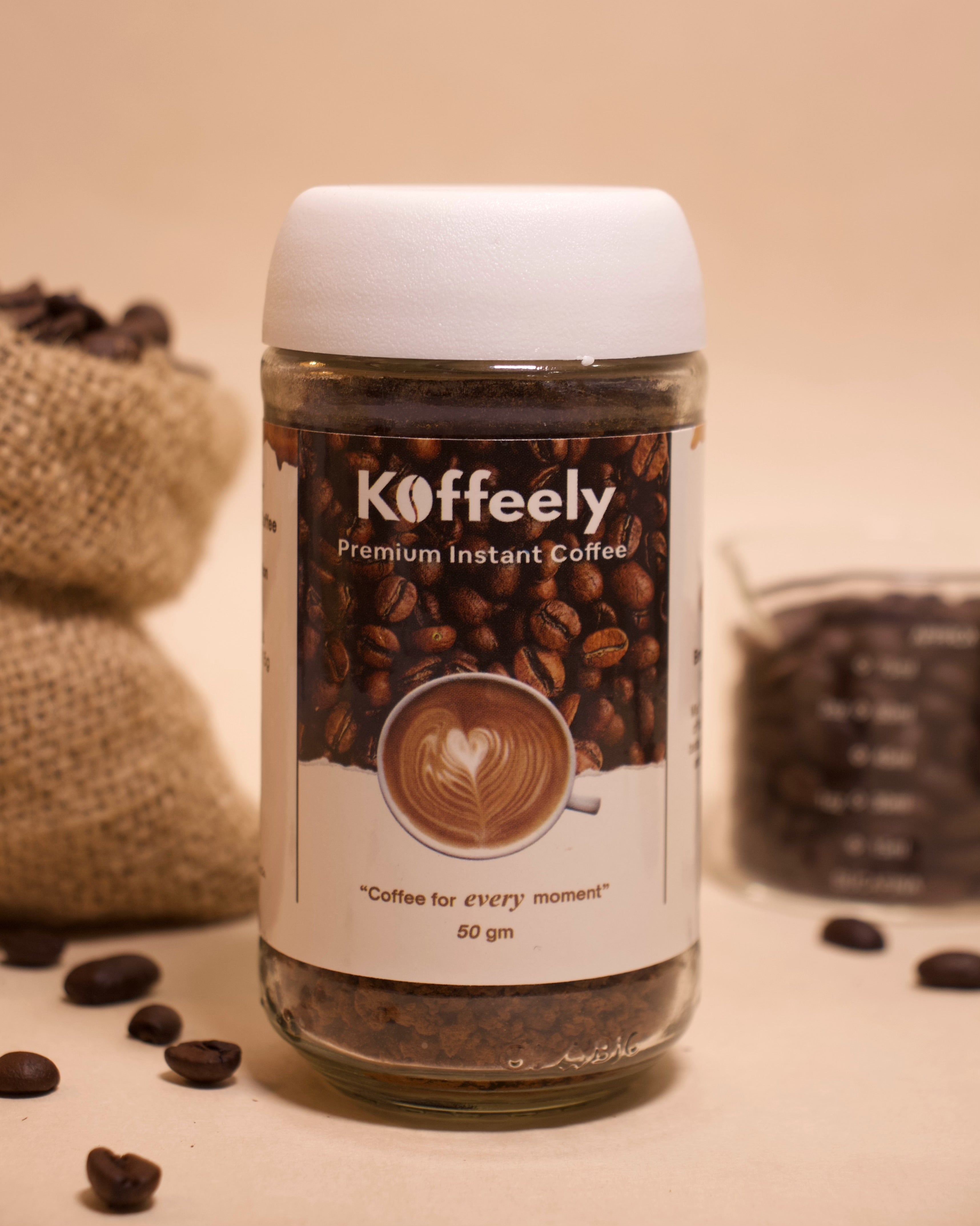 Koffeely Premium Instant Coffee (50 gram)