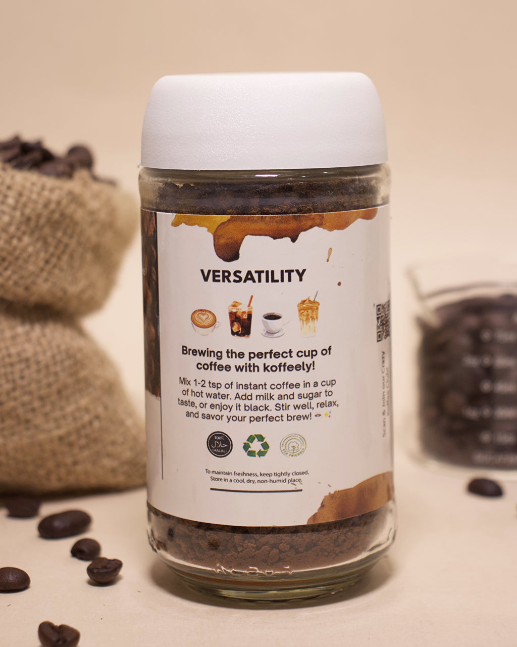 Koffeely Premium Instant Coffee (50 gram)